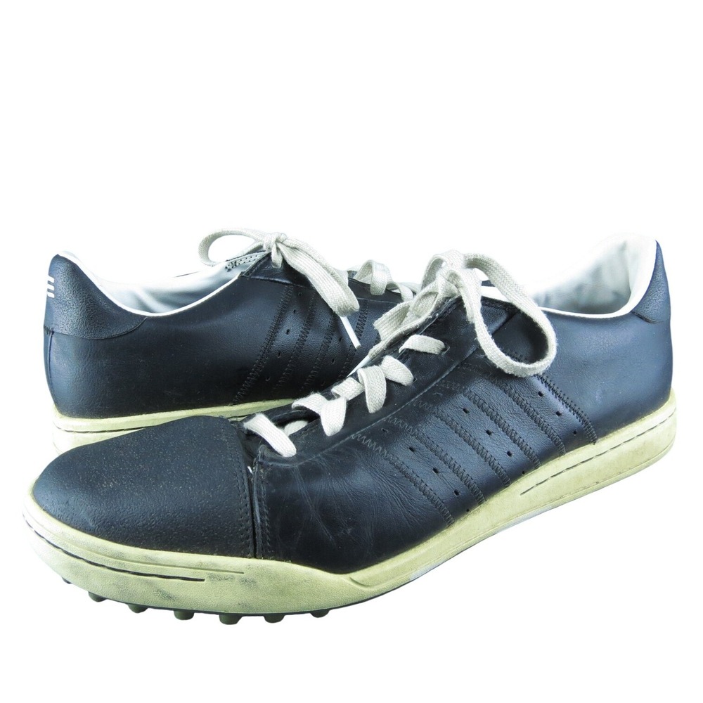 adidas Men's Spikeless Golf Sneaker Black Leather Size 13M Used 2025‎